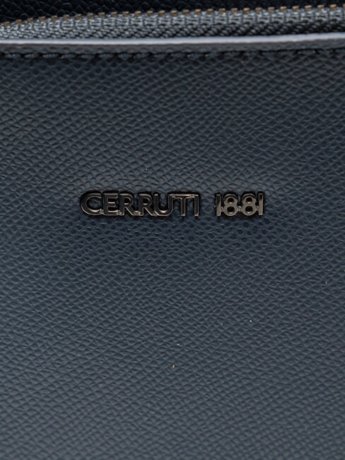 JAKE Geantă plată din piele albastru - Genți de umăr bărbați