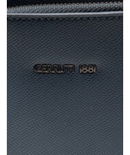 CERRUTI JAKE Geantă plată din piele albastru - Genți de umăr bărbați - 3