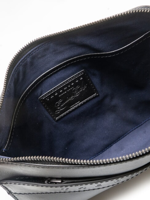 GIACOMO Geantă de m&acirc;nă din piele ruteniu mat negru / &icirc;ntunecat - Genți femei