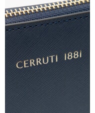 CERRUTI CERRUTIS Geantă tip clutch cu curea de umăr, din piele albastru - Genți femei - 4