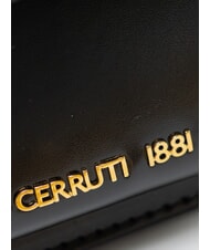 CERRUTI SAMANTHA Geantă de umăr mini, din piele negru - Genți femei - 3
