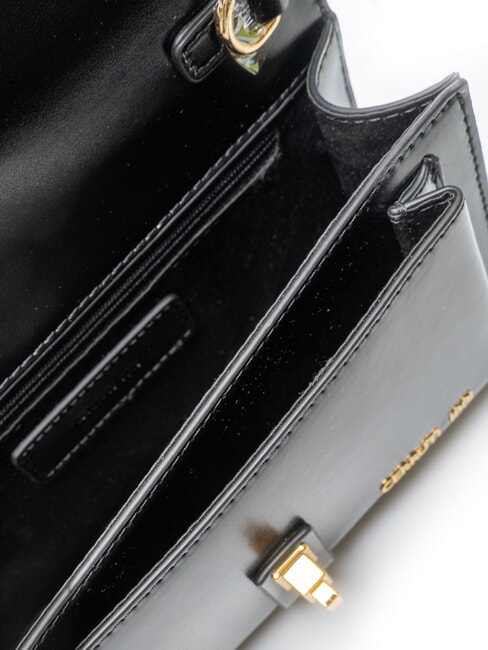 SAMANTHA Geantă de umăr mini, din piele negru - Genți femei