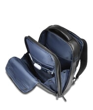 PIQUADRO BLUE SQUARE Rucsac din piele cu verificare rapidă pentru laptop de 15,6" negru - Rucsacuri pentru laptop - 5