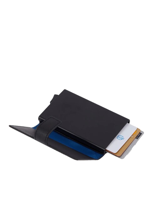 URBAN Port card de credit din metal și piele negru grigiongr - Portofele bărbați