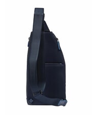 PIQUADRO BLUE SQUARE Rucsac de umăr din piele cu suport mini pentru tabletă albastru - Genți de umăr bărbați - 3