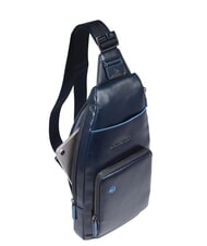 PIQUADRO BLUE SQUARE Rucsac de umăr din piele cu suport mini pentru tabletă albastru - Genți de umăr bărbați - 6