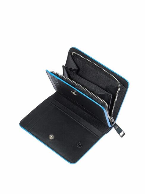 ATLAS Portofel compact din piele pentru femei nero2 - Portofele femei