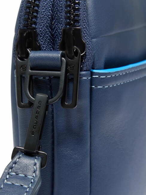 ATLAS Husă din piele pentru iPad, pentru bărbați albastru - Husă pentru tabletă și organizator