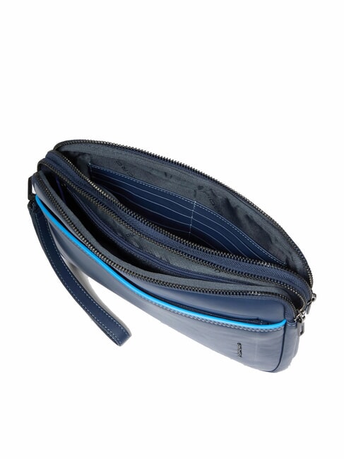 ATLAS Husă din piele pentru iPad, pentru bărbați albastru - Husă pentru tabletă și organizator