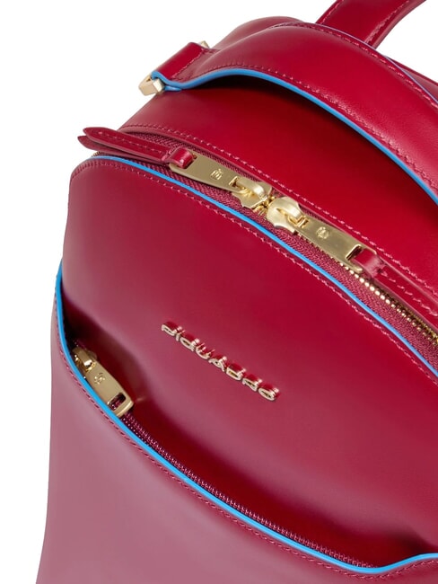 BLUE SQUARE Rucsac din piele RED - Genți femei