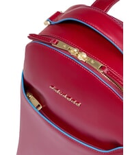 PIQUADRO BLUE SQUARE Rucsac din piele RED - Genți femei - 3