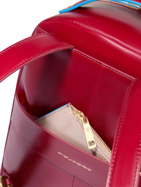 BLUE SQUARE Rucsac din piele RED - Genți femei