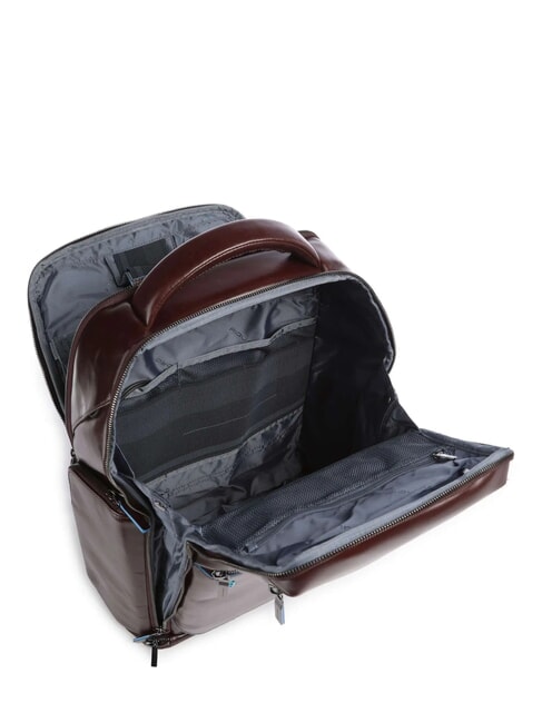 BLUE SQUARE  Rucsac pentru laptop din piele de 15,6". MAHOGANY - Rucsacuri pentru laptop