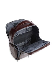 PIQUADRO BLUE SQUARE  Rucsac pentru laptop din piele de 15,6". MAHOGANY - Rucsacuri pentru laptop - 6