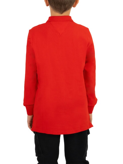 TH KIDS Tricou polo cu m&acirc;necă lungă pentru copii purpuriu intens - Tricou copil