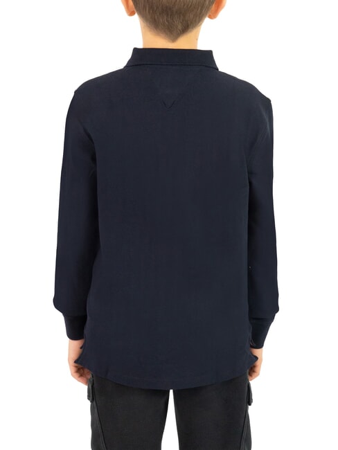 TH KIDS Tricou polo cu m&acirc;necă lungă pentru copii cerul deșertului - Tricou copil