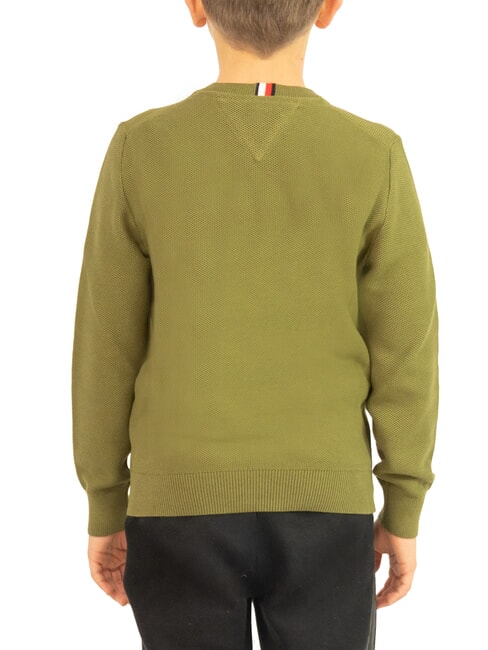 TH KIDS Pulover din bumbac cu guler rotund pentru copii teren de golf - Pulovere pentru copii