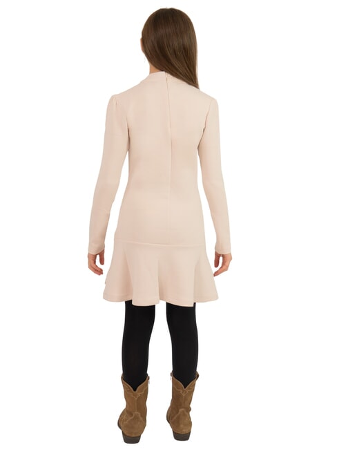 TH KIDS Rochie cu m&acirc;necă lungă pentru fete cremă de cașmir - Rochițe pentru fetițe