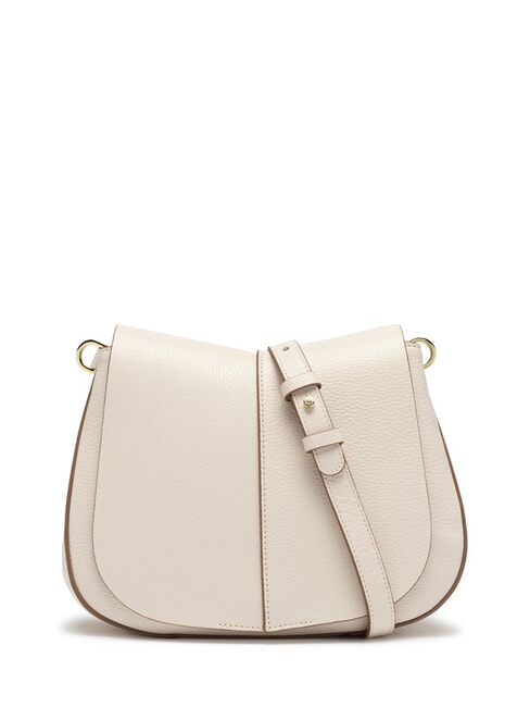 HELENA ROUND Geantă din piele cu curea dublă de umăr MARMURA - Genți femei