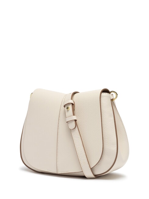 HELENA ROUND Geantă din piele cu curea dublă de umăr MARMURA - Genți femei