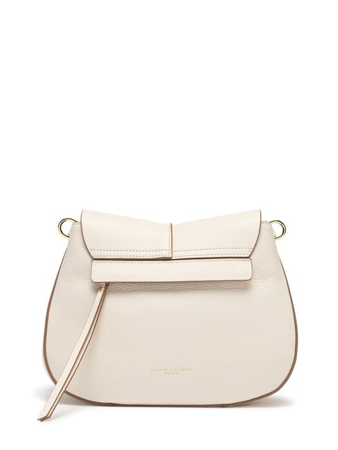 HELENA ROUND Geantă din piele cu curea dublă de umăr MARMURA - Genți femei