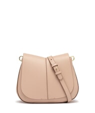 GIANNI CHIARINI HELENA ROUND Geantă din piele cu curea dublă de umăr sare roz - Genți femei - 2