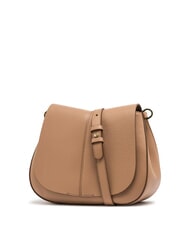 GIANNI CHIARINI HELENA ROUND Geantă din piele cu curea dublă de umăr lut - Genți femei - 3