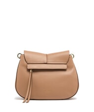 GIANNI CHIARINI HELENA ROUND Geantă din piele cu curea dublă de umăr lut - Genți femei - 4