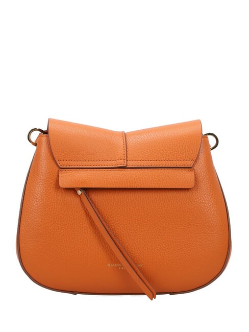 HELENA ROUND Geantă din piele cu curea dublă de umăr condiment - Genți femei