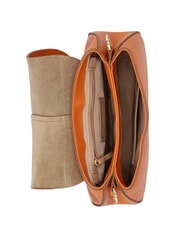 GIANNI CHIARINI HELENA ROUND Geantă din piele cu curea dublă de umăr condiment - Genți femei - 5