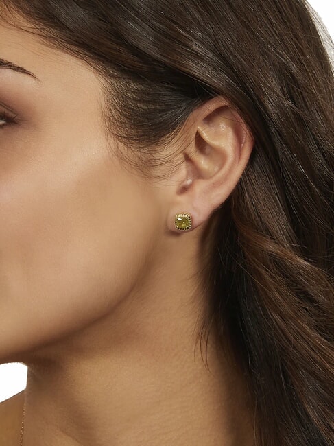 ICY DIAMONDS Cercei cu lobi pătrați și zirconiu aur - Cercei