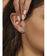 AMEN ICY DIAMONDS Cercei cu lobi pătrați și zirconiu - Cercei