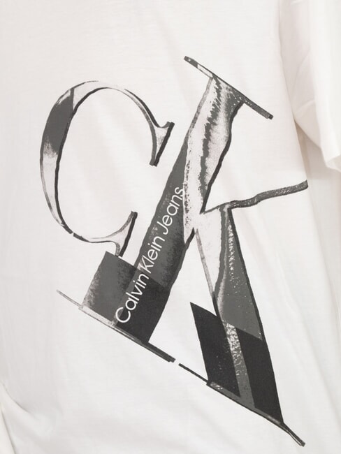 CK JEANS Tricou cu m&acirc;necă scurtă, croială lejeră alb strălucitor - tricou