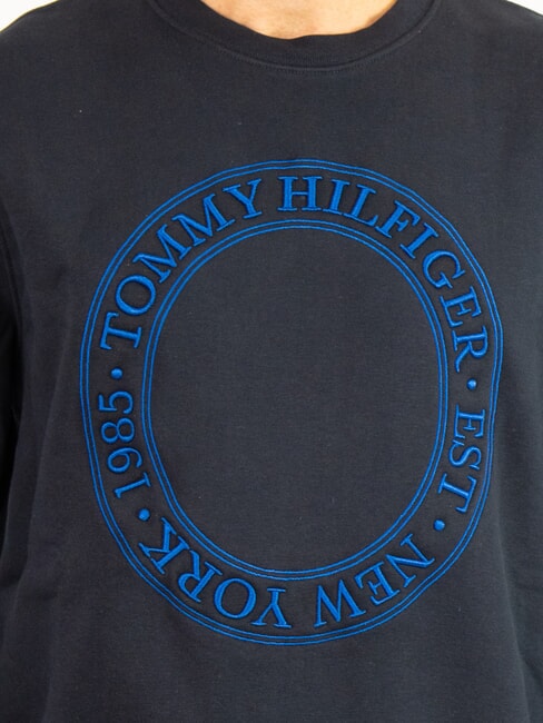 TH Hanorac bărbătesc cu guler rotund și logo cerul deșertului - hanorace