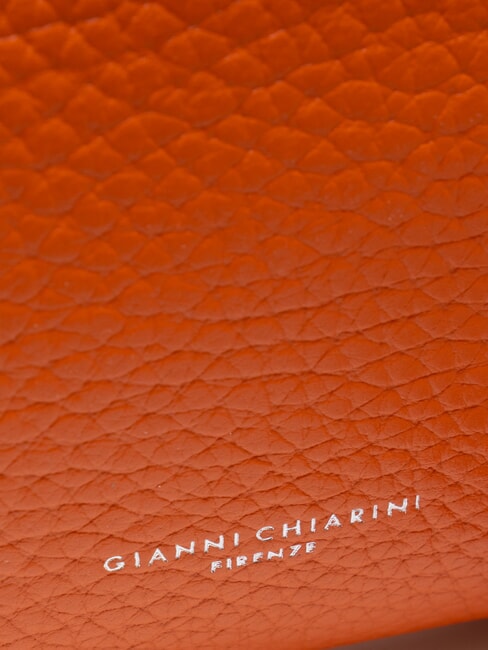 HERMY Geantă de umăr din piele cu curea de mână coral-natură - Genți femei