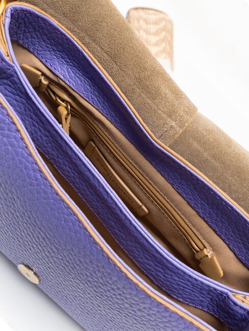 HELENA ROUND Geanta din piele cu curea dubla de umar opulenta - Genți femei