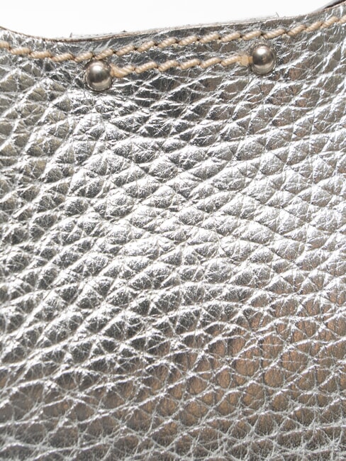 AURORA L Geantă de mână, cu curea de umăr caramel argintiu - Genți femei