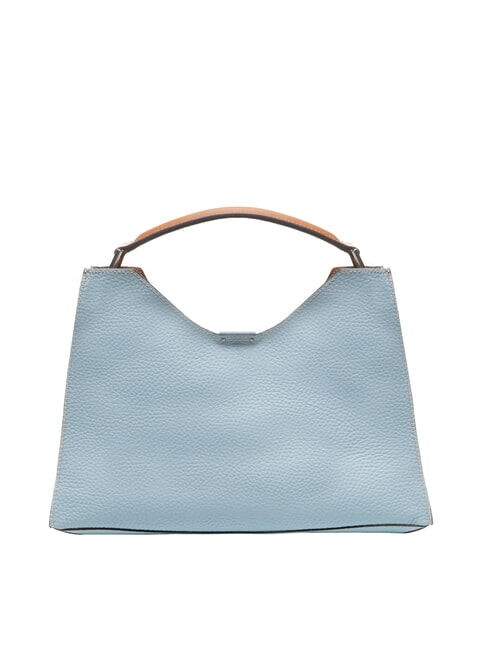 AURORA L Geantă de mână, cu curea de umăr cer-caramel - Genți femei