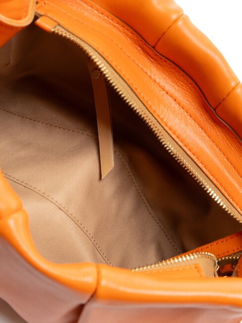 LUCIA Geantă de umăr din piele coral - Genți femei