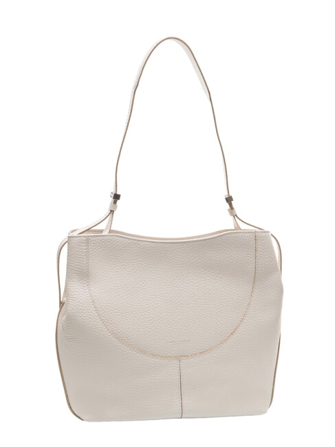 MINERVA Geanta de umar din piele nisip - Genți femei