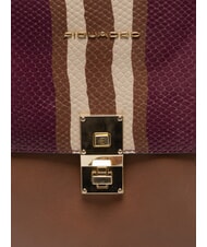 PIQUADRO CAMPIONARIO - DAFNE Servietă din piele maro/vișiniu/bej - Serviete birou - 3