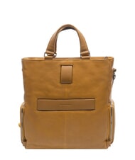 PIQUADRO CAMPIONARIO - RONNIE Suport PC din piele Bora galben - Genți femei - 4