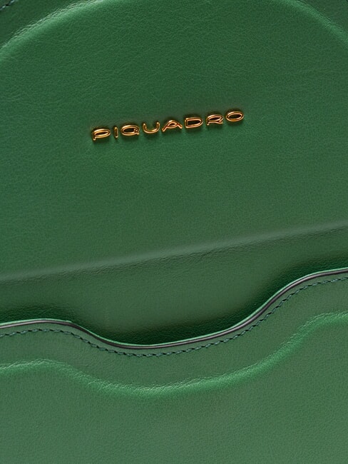 CAMPIONARIO - GEA  Rucsac suport tableta din piele VERDE - Genți femei