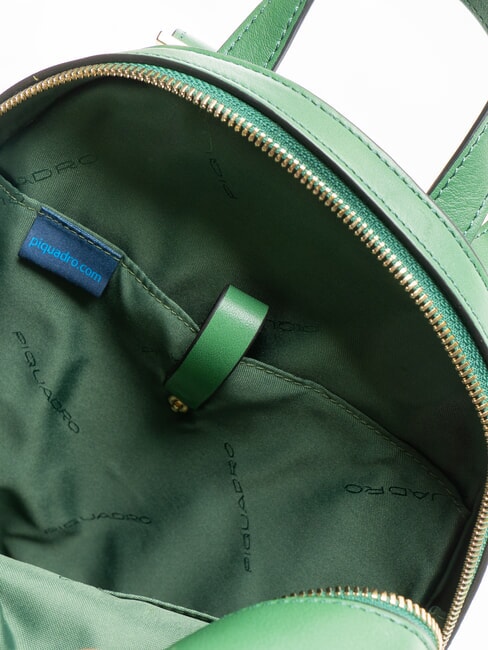 CAMPIONARIO - GEA  Rucsac suport tableta din piele VERDE - Genți femei