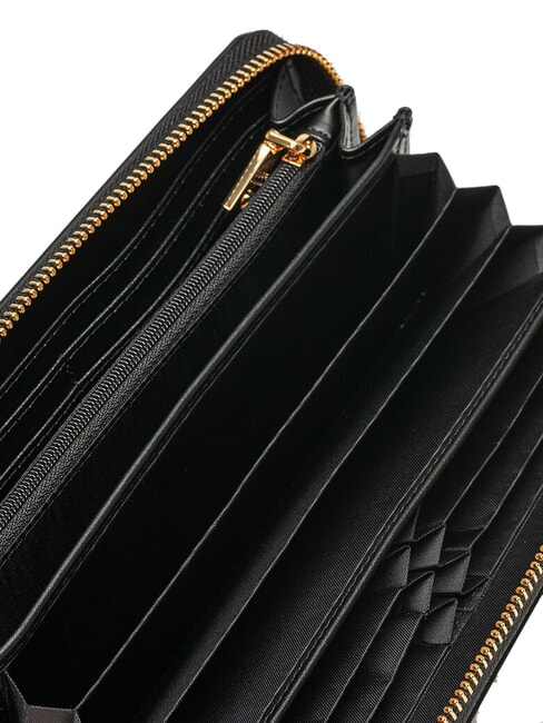 LAMINATED BOLD LOVE Portofel mare cu mâner negru - Portofele femei