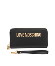 LOVE MOSCHINO LAMINATED BOLD LOVE Portofel mare cu mâner negru - Portofele femei - 3