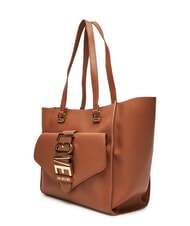 LOVE MOSCHINO LOVEBUG Geantă de cumpărături de umăr cu buzunar cămilă - Genți femei - 2