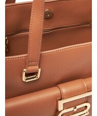 LOVE MOSCHINO LOVEBUG Geantă de cumpărături de umăr cu buzunar cămilă - Genți femei - 5