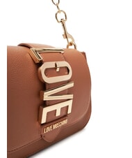 LOVE MOSCHINO LOVEBUG Geanta de umar, cu bareta de umar cămilă - Genți femei - 4