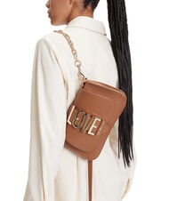 LOVE MOSCHINO LOVEBUG Geanta de umar, cu bareta de umar cămilă - Genți femei - 6